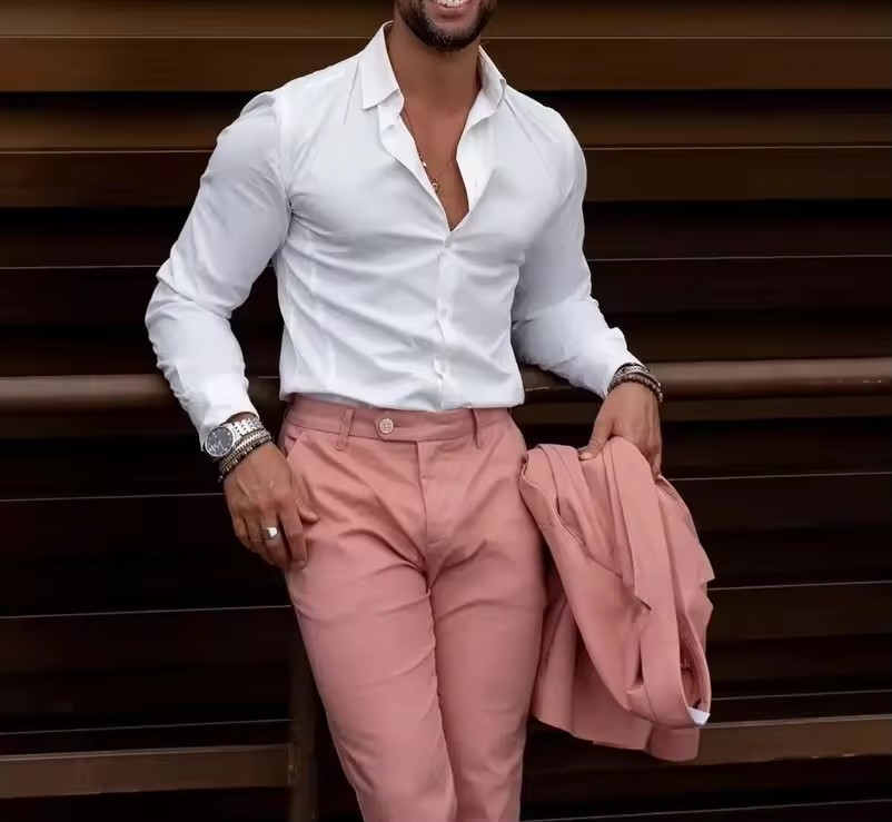 Elegant Formal Men'S Wear - Traje Casual de Negocios Clásico para