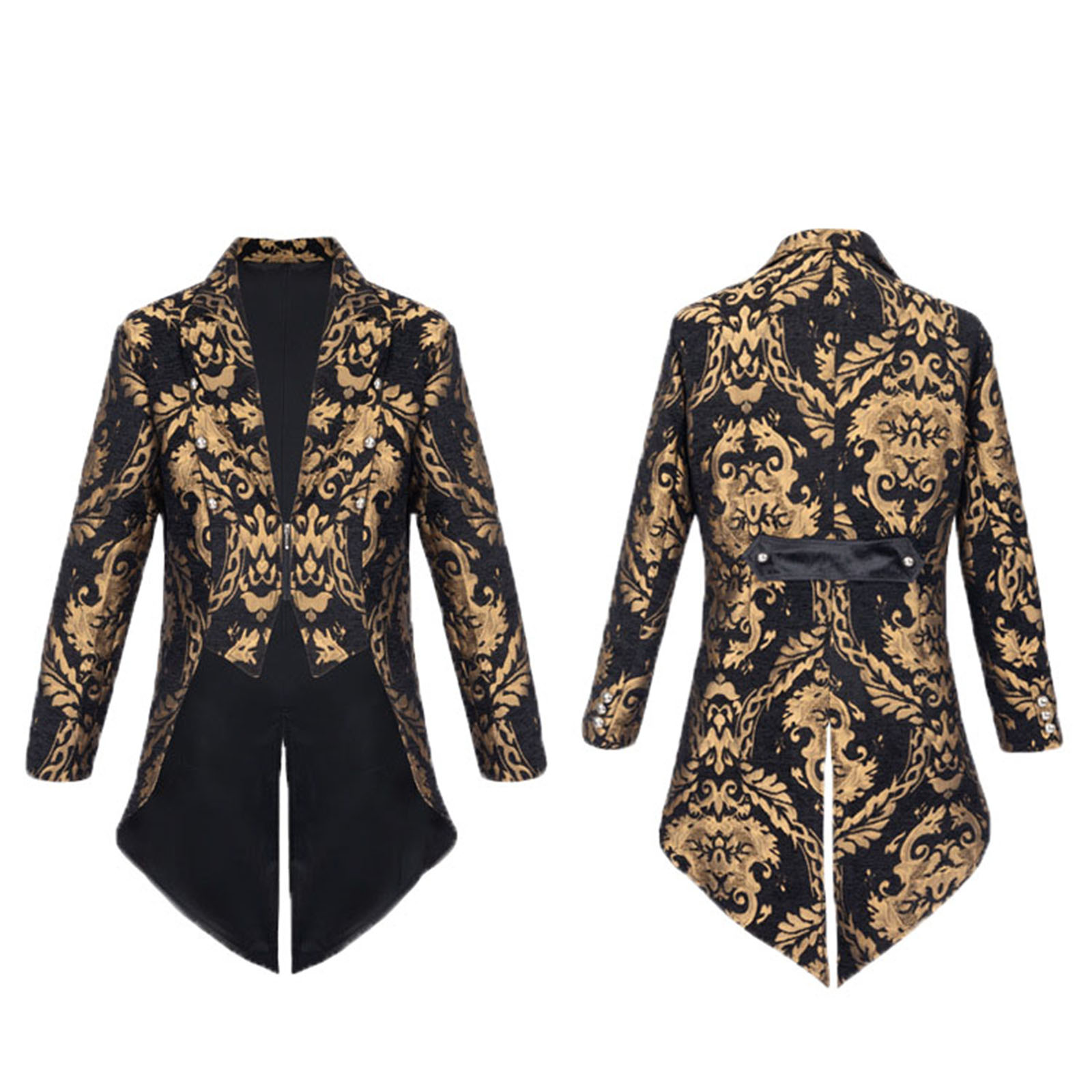 Men'S Gothic Formal Wear - Chaqueta de Hombre Estilo Medieval, Steampunk,