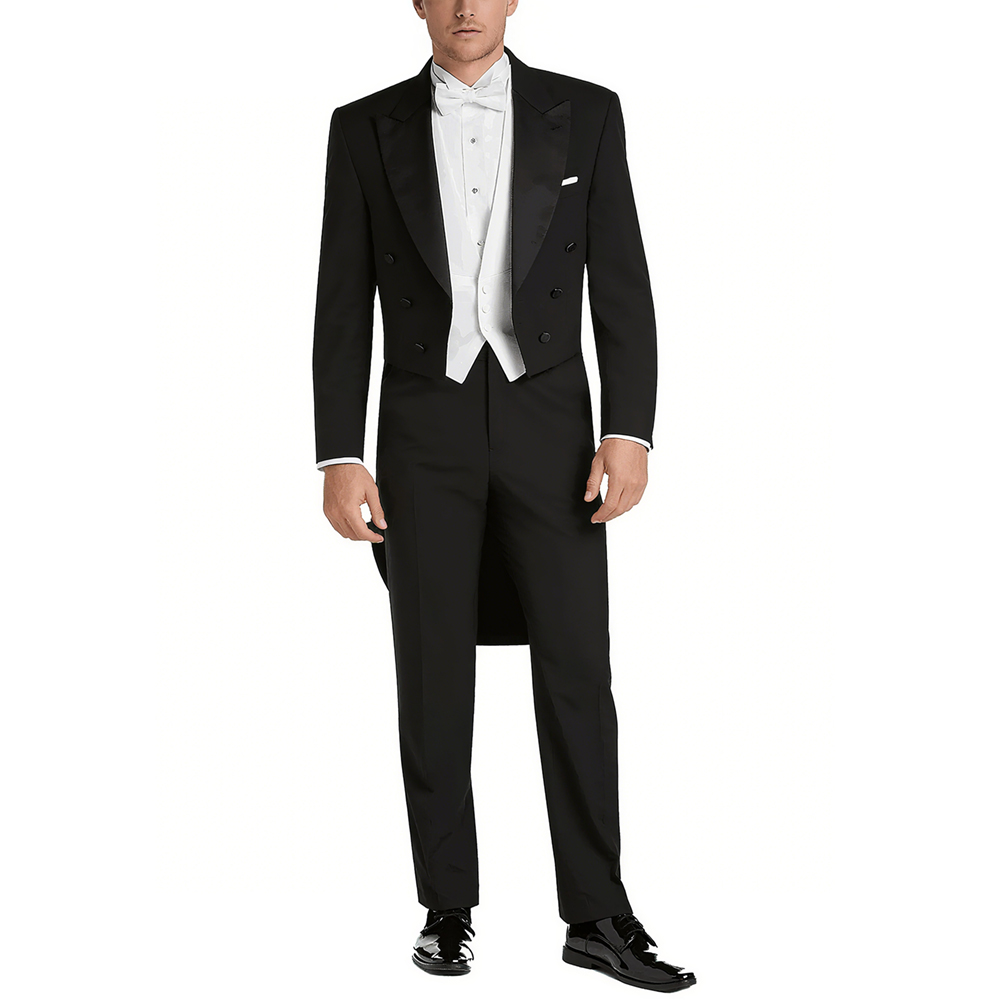 Elegant Formal Men'S Wear - Conjunto de traje de satén con