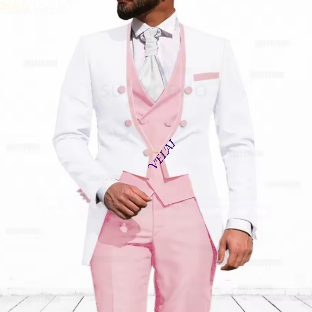 Elegant Formal Men'S Wear - Traje de 3 Piezas Azul Cielo