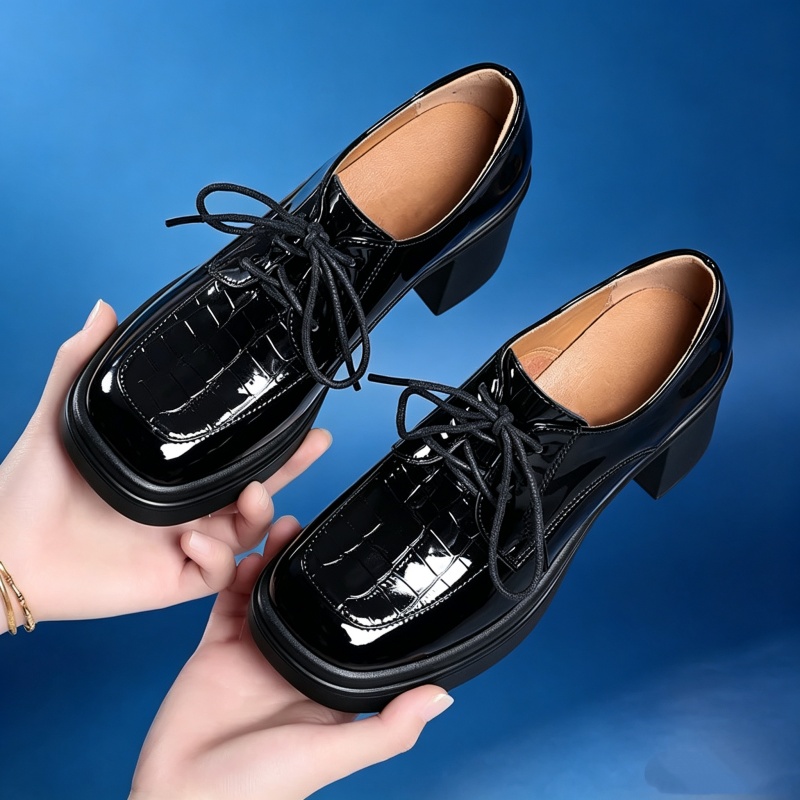 Patent Leather Oxford - Zapatos Oxford de Cuero Brillante con