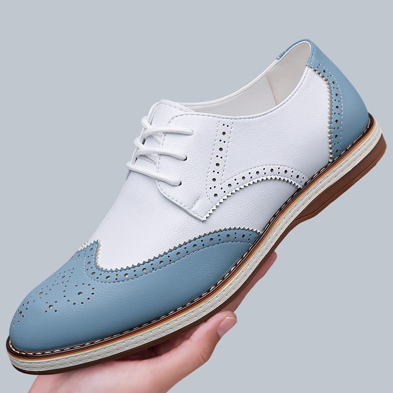Patent Leather Oxford - Zapatos Oxford de dos tonos en