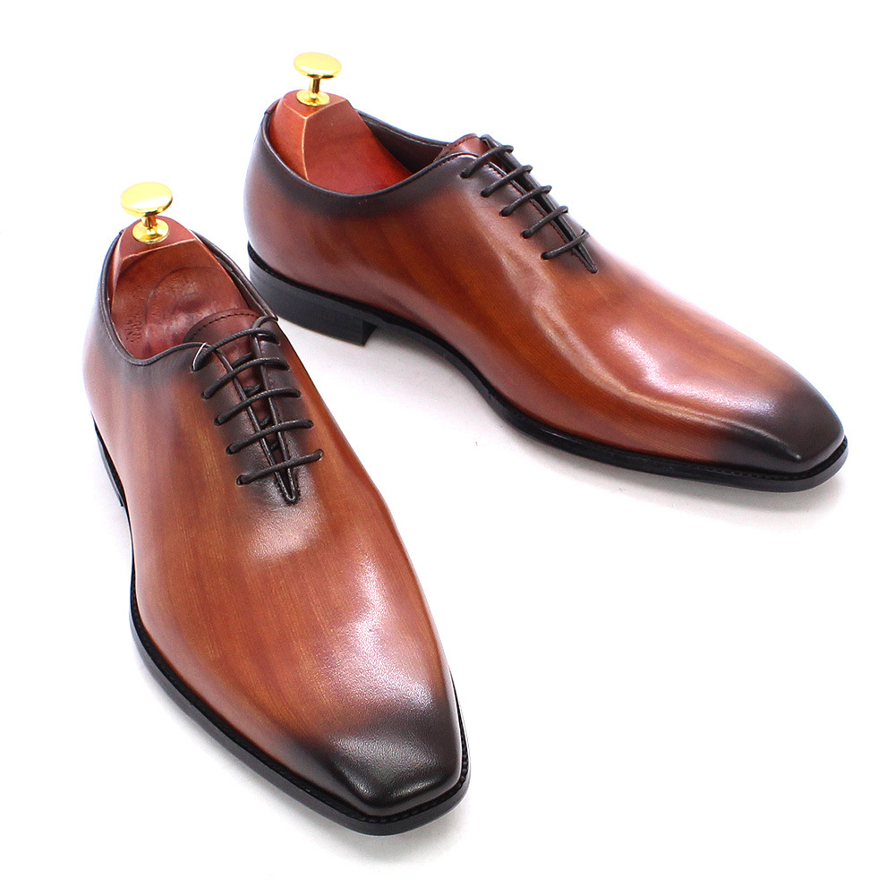 Men'S Luxury Formal Wear Brands - Zapatos Oxford de cuero genuino de