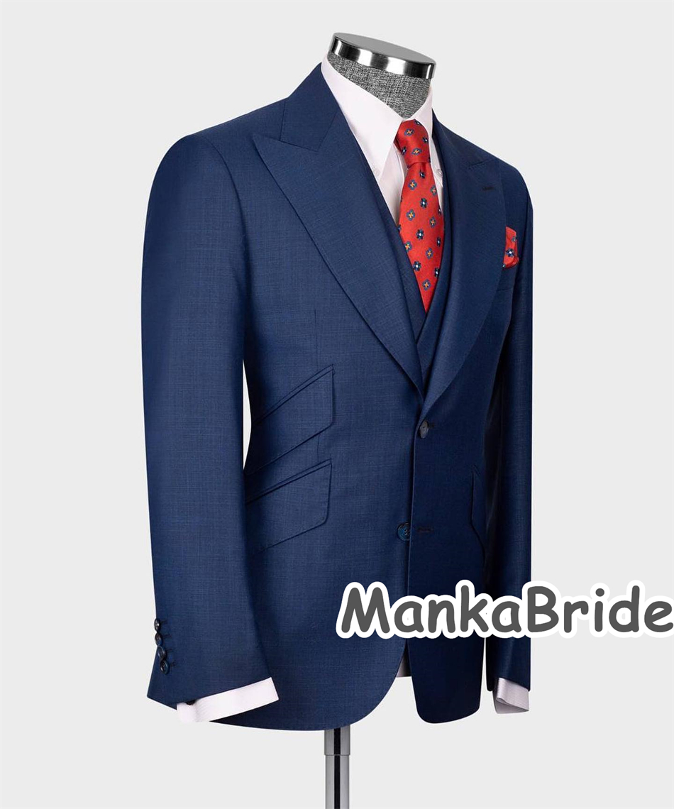 Esmoquin de boda clásico azul  - Elegant Formal Men'S Wear reseña y precio