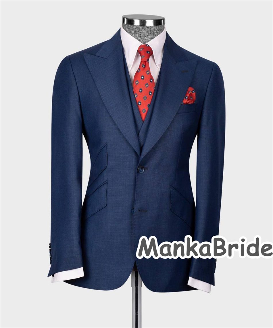 Esmoquin de boda clásico azul  - Elegant Formal Men'S Wear reseña y precio