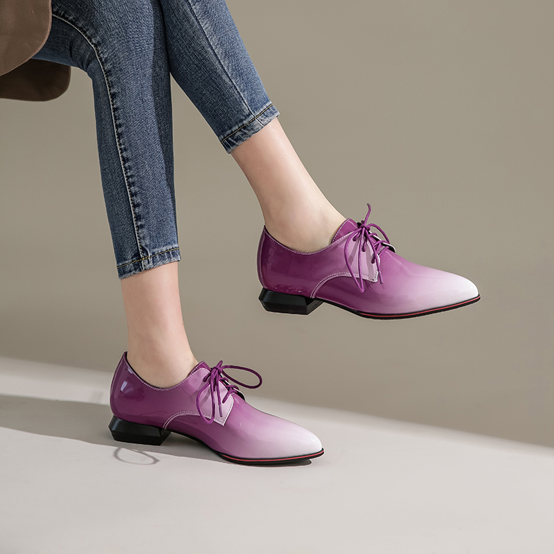 Oxfords británicos para mujer, - Patent Leather Oxford reseña y precio