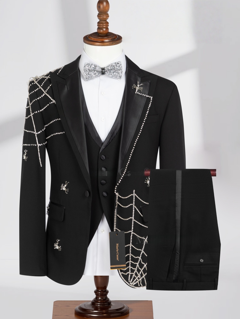 Trajes elegantes de lujo con c - Elegant Formal Men'S Wear reseña y precio