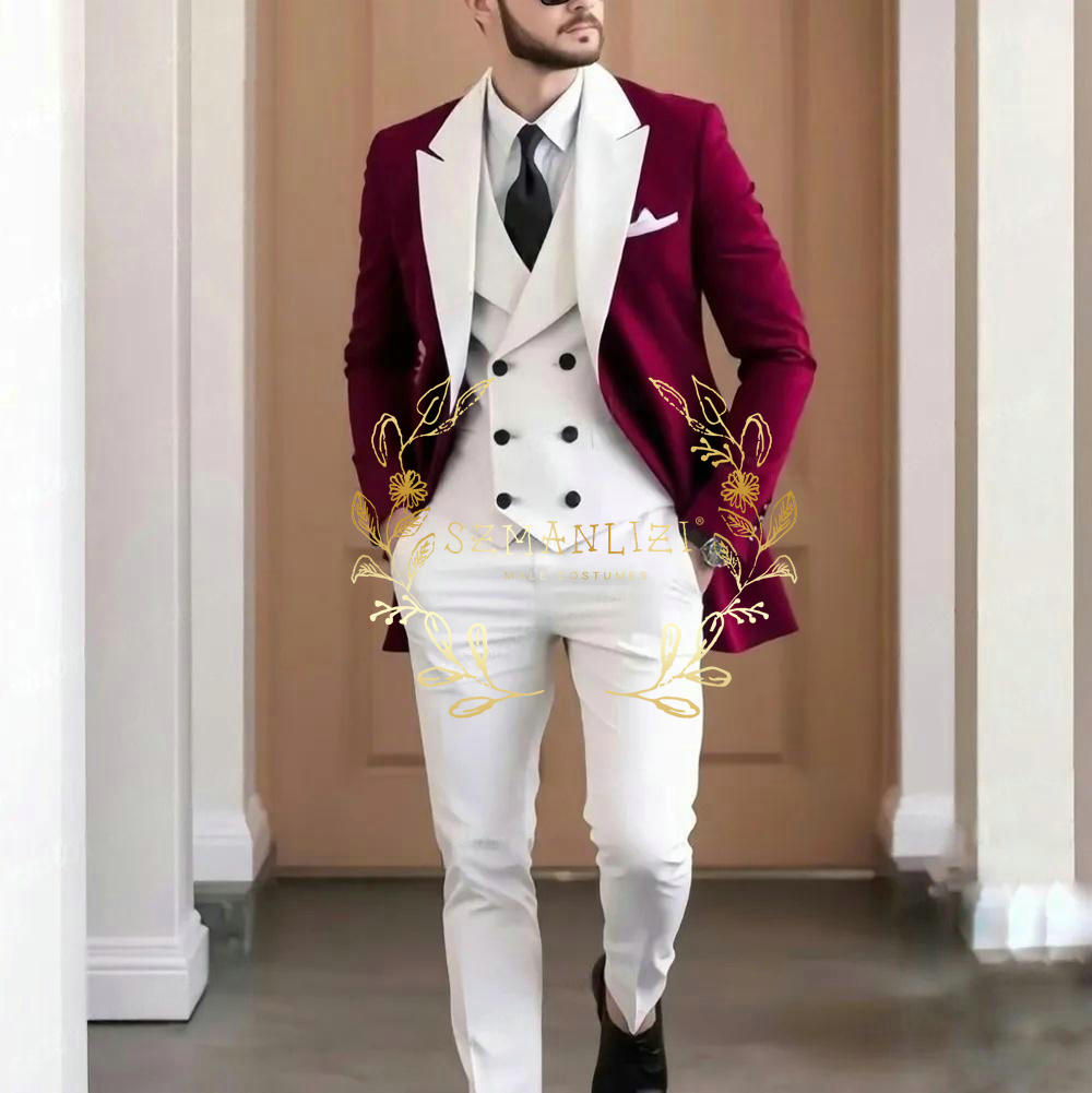 Traje elegante de 3 piezas col - Elegant Formal Men'S Wear reseña y precio