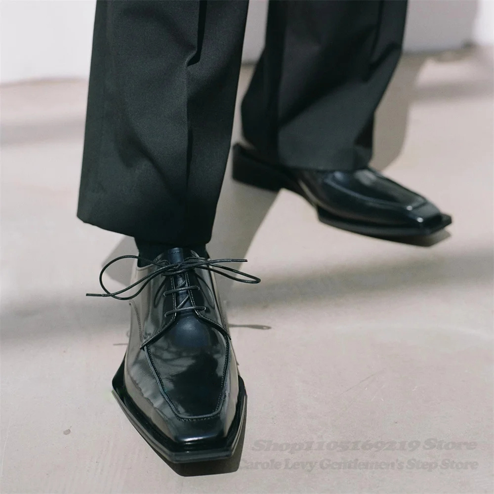 Zapatos Derby de charol negro  - Patent Leather Oxford reseña y precio
