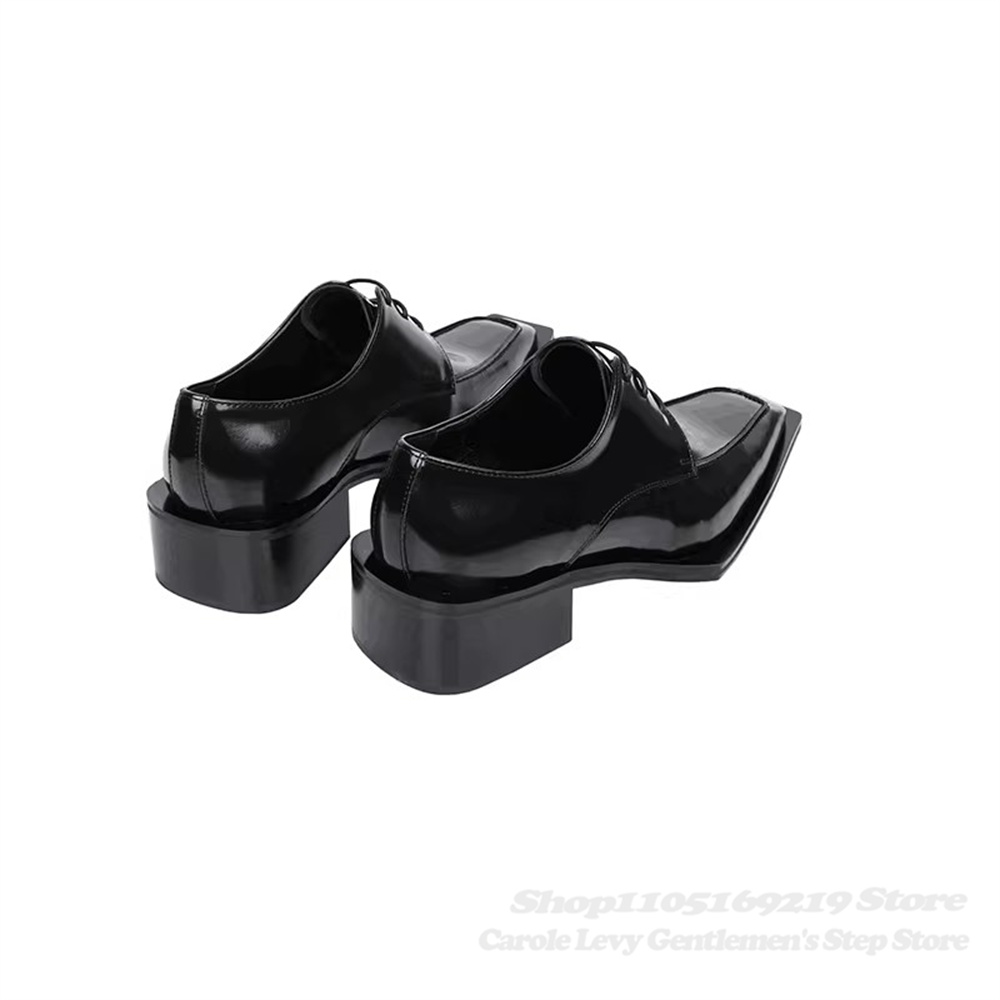 Zapatos Derby de charol negro  - Patent Leather Oxford reseña y precio