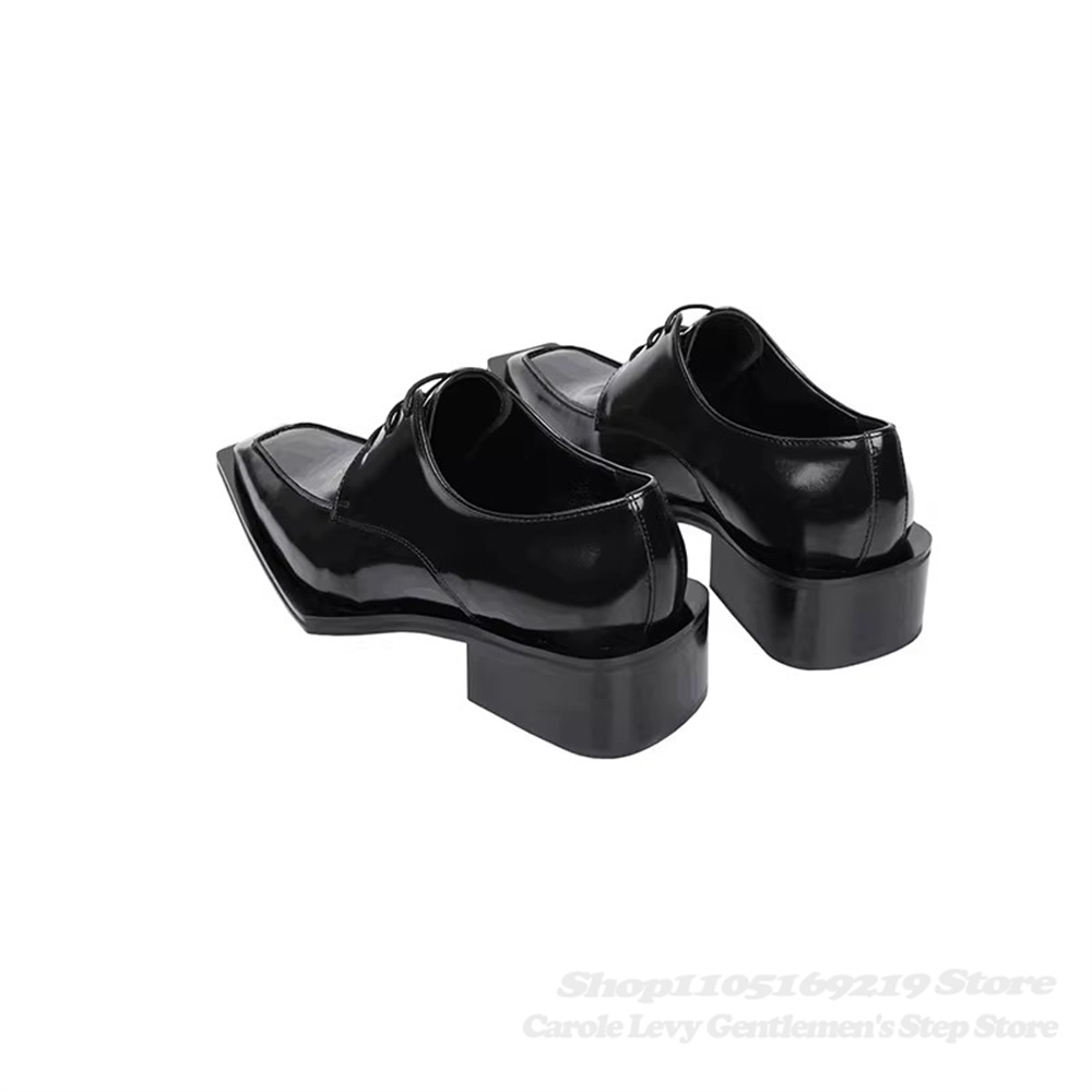 Zapatos Derby de charol negro  - Patent Leather Oxford reseña y precio