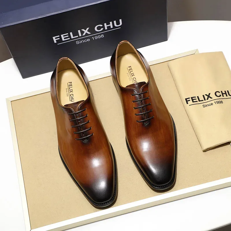 Zapatos Oxford de cuero genuin - Men'S Luxury Formal Wear Brands reseña y precio
