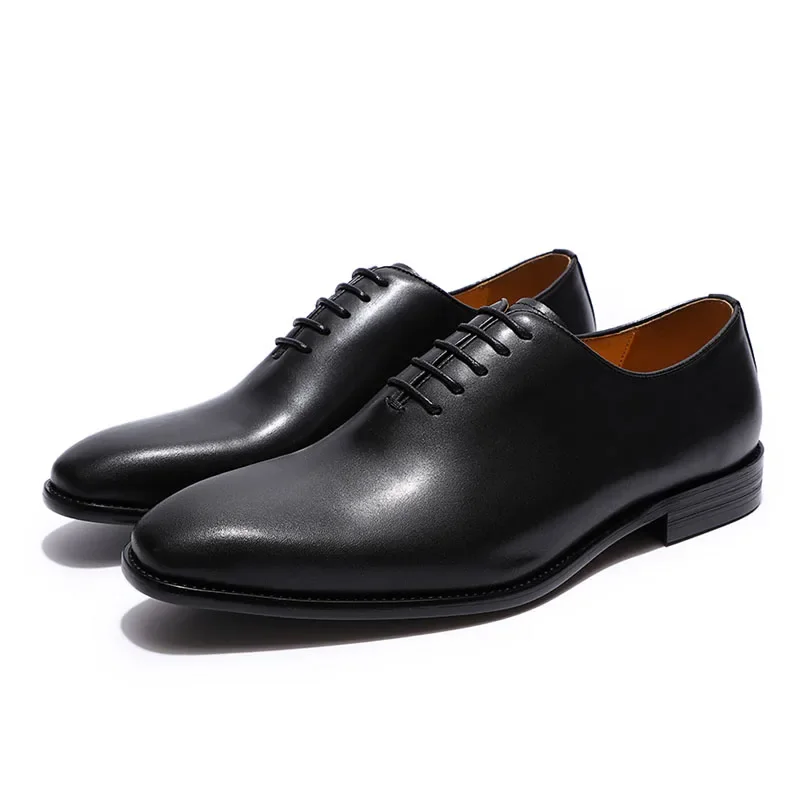 Zapatos Oxford de cuero genuin - Men'S Luxury Formal Wear Brands reseña y precio